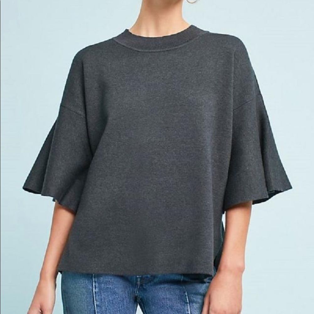 Sunday in Brooklyn | Lorena Flutter Sleeve Sweater